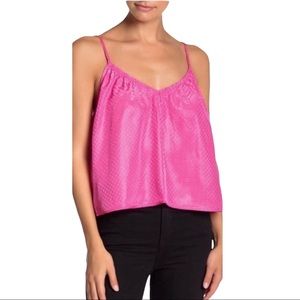 Pink crop top cami size med NWT by NSR